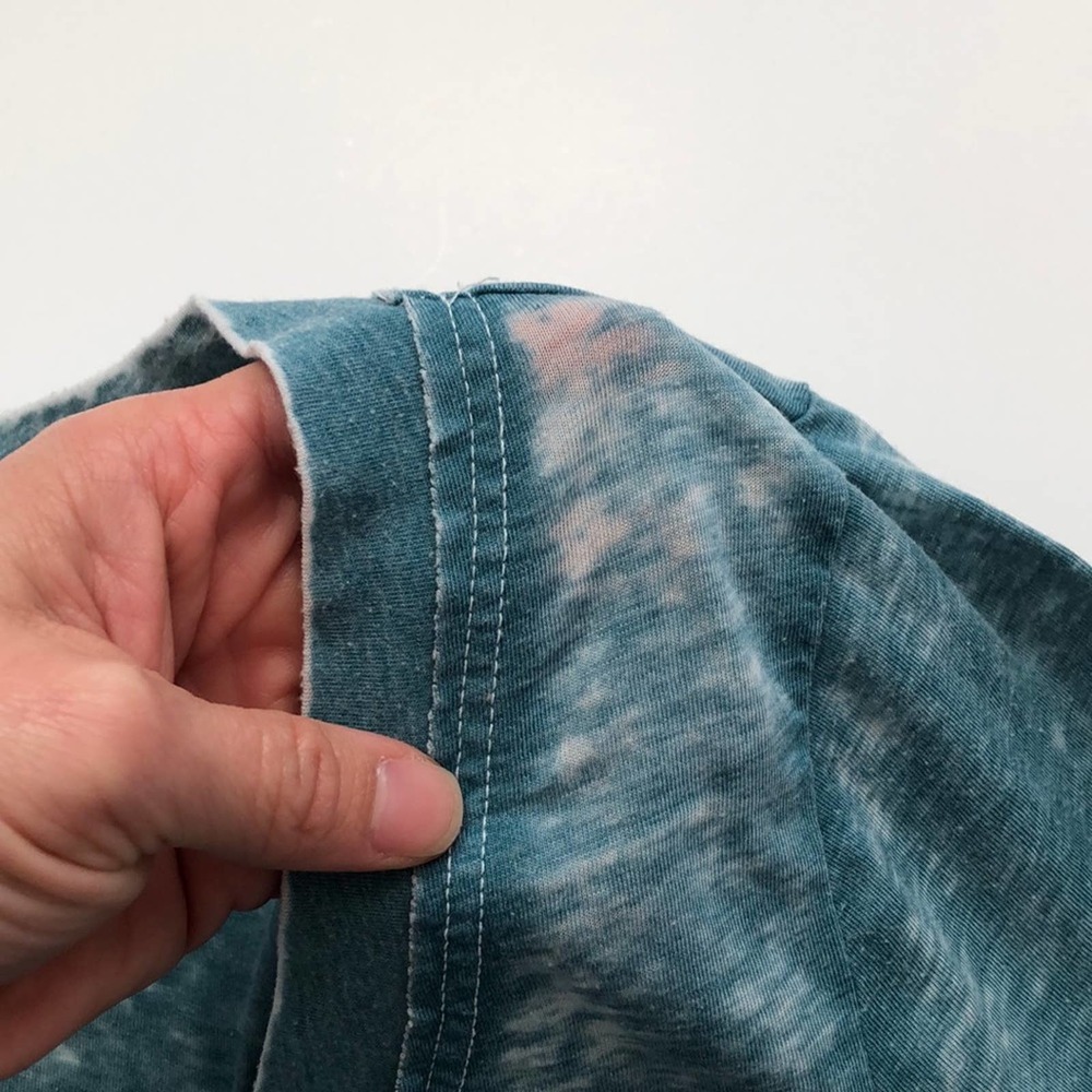Chaser Burnout Long Sleeve Tee Teal Small - Picture 4 of 10